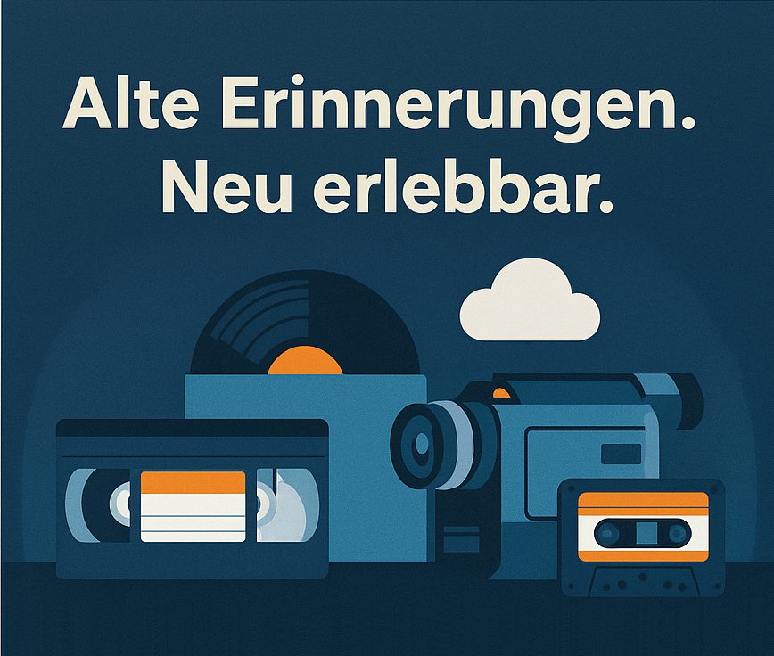 Wir von A1 Multimedia retten Ihre Erinnerungen und bringen sie ins digitale Zeitalter:
Professionell, behutsam und in bester Qualität.